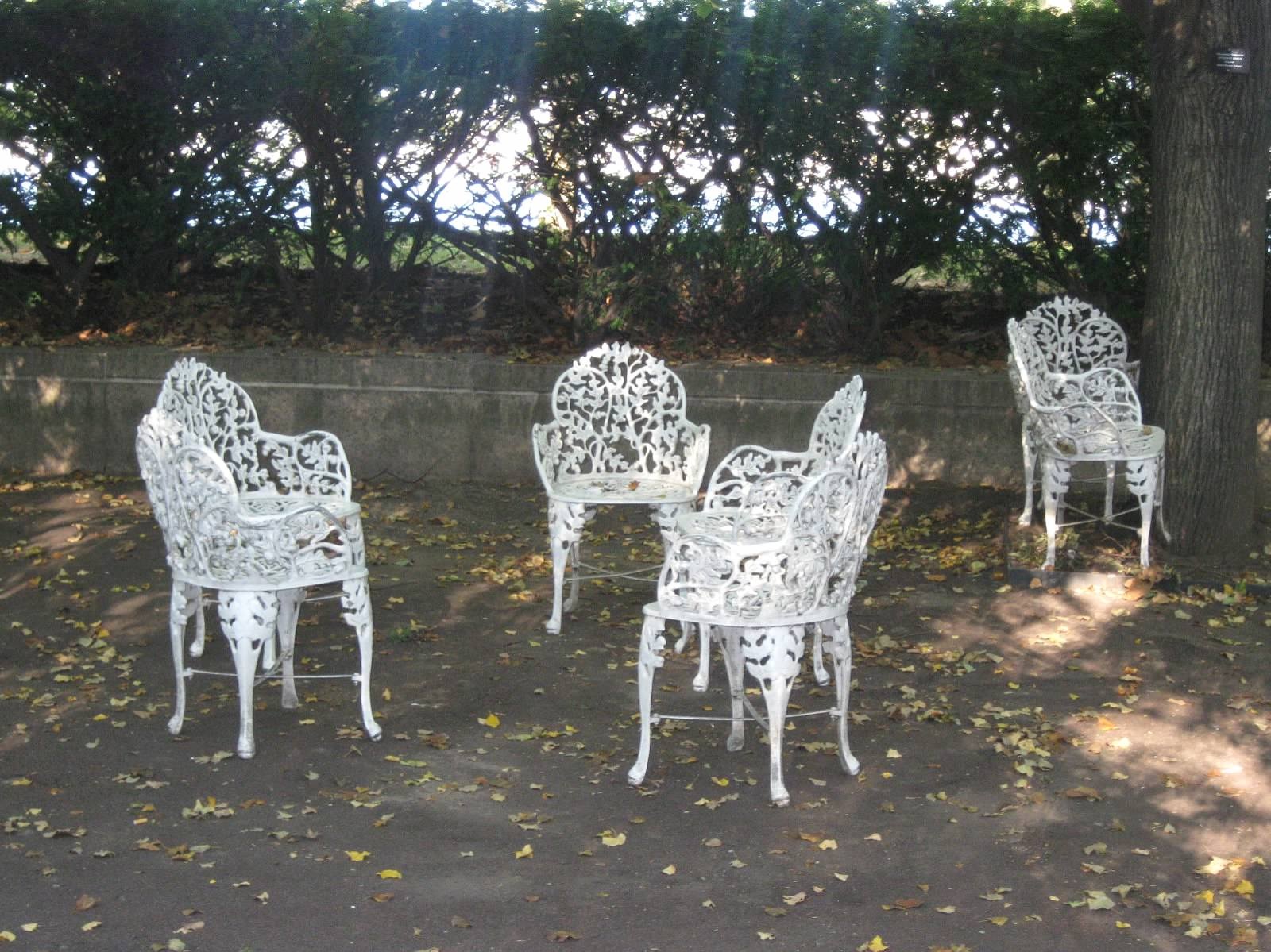 chairs in autumn