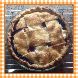 blueberry-peach pie