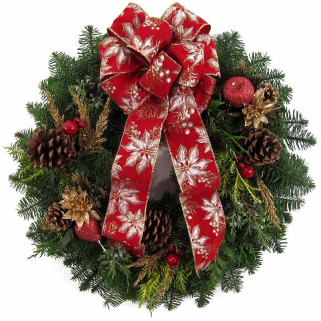 Christmas-Wreaths-Velvet Poinsettia-800 (1)