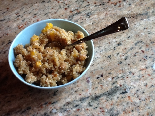 quinoa with sppon