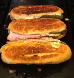 Cubano on the griddle
