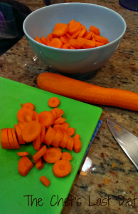 creamed carrots sliced