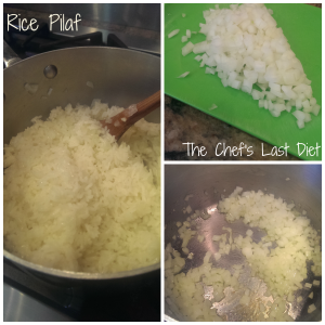 rice pilaf collage