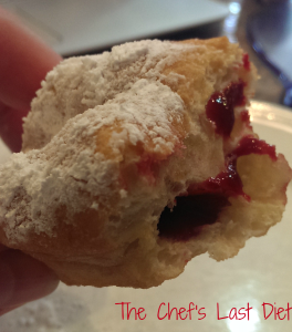 beignets with fruit filling