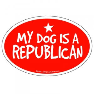 my dog is a rupublican